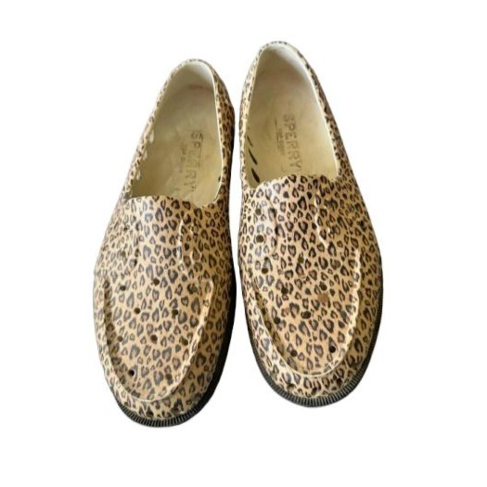 Sperry Top-Sider Women's Authentic Leopard /Cheetah Boat Float Shoes Size 10 M
